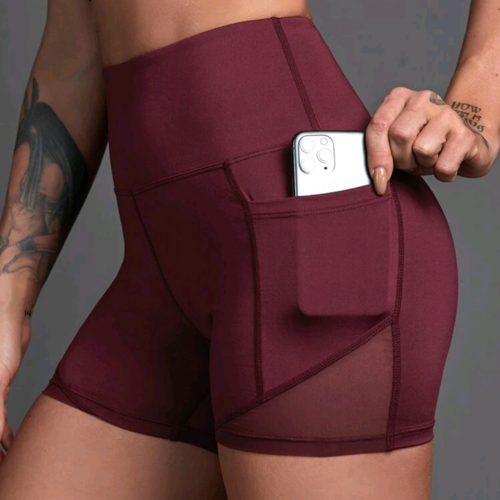 SHEIN Mesh panel shorts